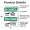 Signmission Hot Surface Sign, 10 in H x 7 in W, Vinyl Decal, Hot Surface Do Not Touch Bilingual OS-2PACK-BC-D-710-L-10029 - alternate 4